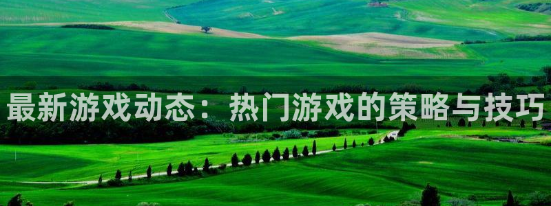 欧博娱乐科技：最新游戏动态：热门游戏的策略与技巧